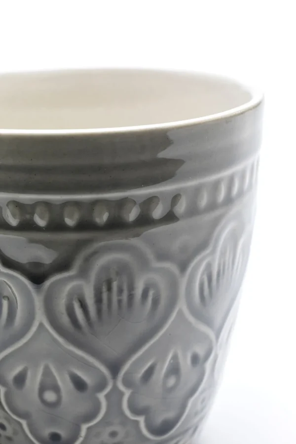 Tazza Sicilia Mandala grigio 10cm - KARE