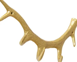 KARE Design Appendiabiti da parete Antler Gold 35cm - KARE> Appendiabiti