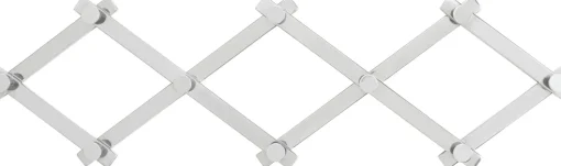 KARE Design Appendiabiti da parete Crossing argento 9(+71)cm - KARE> Appendiabiti