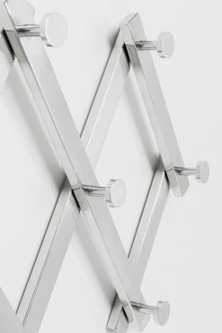 KARE Design Appendiabiti da parete Crossing argento 9(+71)cm - KARE></noscript> Appendiabiti