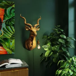KARE Design Applique Animal Goat oro 45x74cm - KARE> Applique