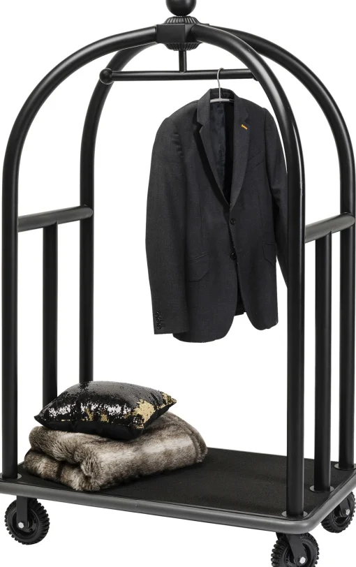 KARE Design Bagagliaglio Vip Vegas nero opaco - KARE> Appendiabiti In Piedi|Appendiabiti