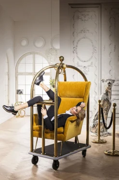KARE Design Bagagliaglio Vip Vegas oro - KARE></noscript> Appendiabiti In Piedi|Appendiabiti