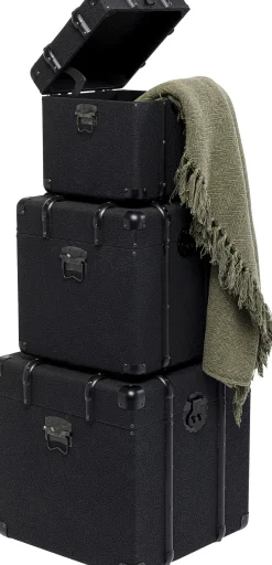 KARE Design Baule da Viaggio Nero (3/Set) - KARE> Credenze E Madie
