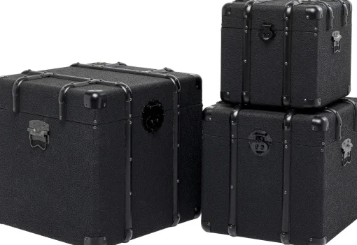 KARE Design Baule da Viaggio Nero (3/Set) - KARE> Credenze E Madie