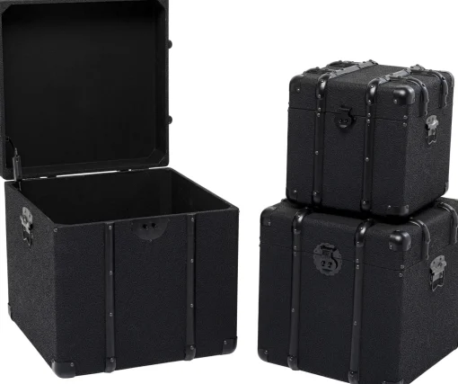 KARE Design Baule da Viaggio Nero (3/Set) - KARE> Credenze E Madie