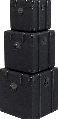 KARE Design Baule da Viaggio Nero (3/Set) - KARE></noscript> Credenze E Madie