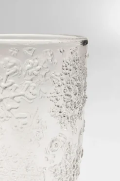 KARE Design Bicchiere acqua Ice Flowers chiaro - KARE> Stoviglie|Bicchiere