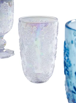 KARE Design Bicchiere acqua Ice Flowers colore - KARE> Stoviglie|Bicchiere