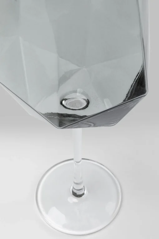 KARE Design Bicchiere Da Vino Diamond Smoke - KARE> Stoviglie|Bicchieri