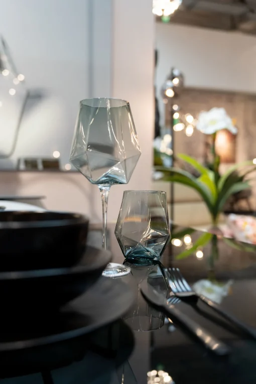 KARE Design Bicchiere Da Vino Diamond Smoke - KARE> Stoviglie|Bicchieri