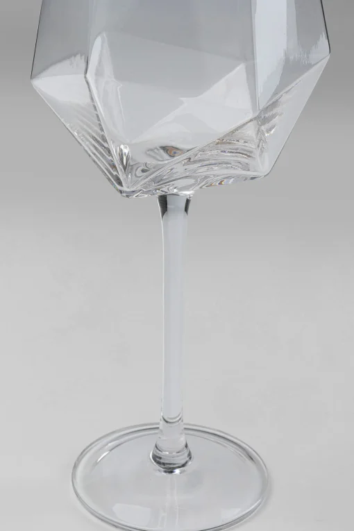 KARE Design Bicchiere da vino Diamond Gold Rim - KARE> Stoviglie|Bicchieri