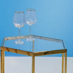 KARE Design Bicchiere da vino Diamond Gold Rim - KARE></noscript> Stoviglie|Bicchieri