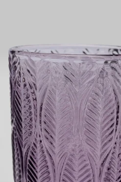 KARE Design Bicchiere Fogli viola - KARE> Stoviglie|Bicchiere