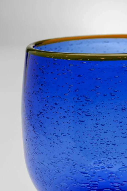 KARE Design Bicchiere vino Bubbles blu - KARE> Stoviglie|Bicchieri