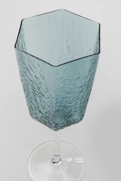 KARE Design Bicchiere vino Cascata blu - KARE> Stoviglie|Bicchieri