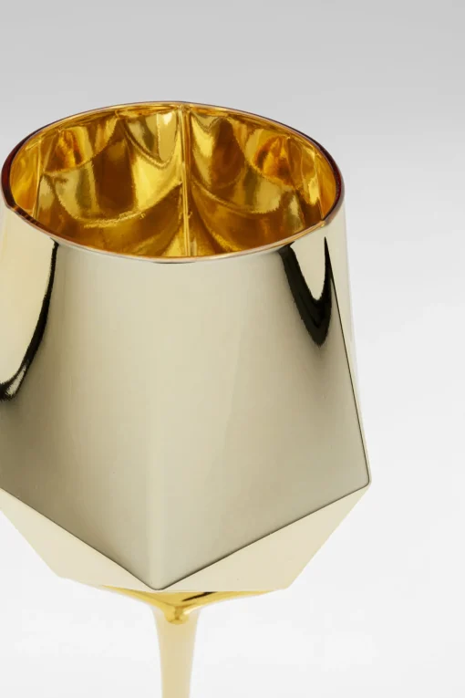 KARE Design Bicchiere vino Diamond Gold - KARE> Bicchieri