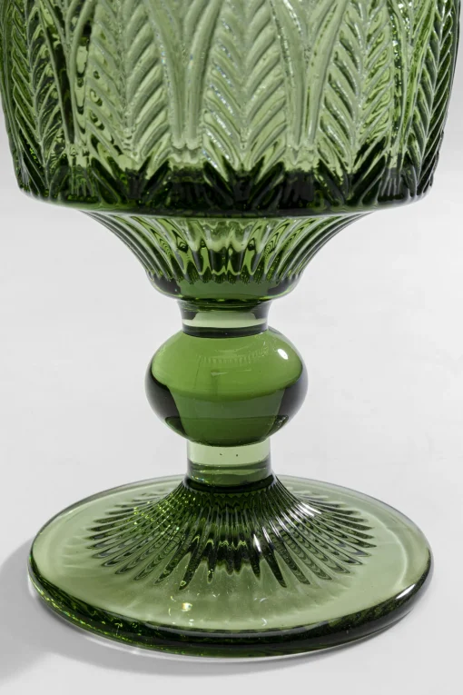 KARE Design Bicchiere vino Fogli verde - KARE> Stoviglie|Bicchieri