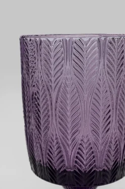 KARE Design Bicchiere vino Fogli viola - KARE> Stoviglie|Bicchieri