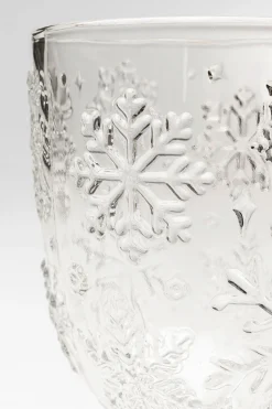 KARE Design Bicchiere vino Ice Flowers chiaro - KARE> Stoviglie|Bicchieri