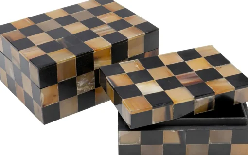 KARE Design Box Plaid (2/Set) - KARE> Portagioie