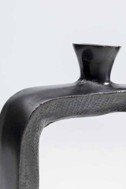 KARE Design Candelabro / portacandela decorativo "Tanu Black" h30cm nero - KARE> Candelabri
