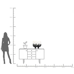 KARE Design Candelabro / portacandela decorativo "6Sticker´s" h47cm - KARE></noscript> Candelabri