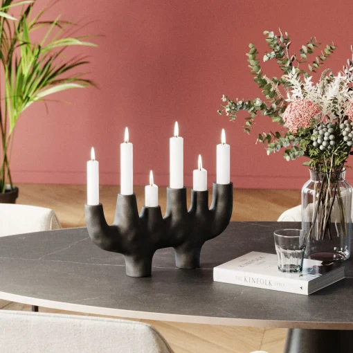 KARE Design Candelabro / portacandela decorativo "6Sticker´s" h47cm - KARE> Candelabri