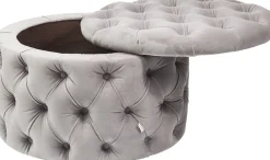 KARE Design CASSAPANCA DESIRE VELLUTO GRIGIO - KARE> Pouf