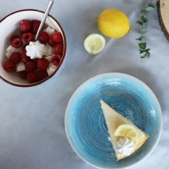 KARE Design Ciotola Cereali Swirl Blu Ø14cm - KARE> Stoviglie|Ciotola