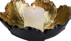 KARE Design Ciotola decorativa Flower Bloom nero-oro Ø25cm - KARE> Piatti