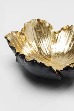 KARE Design Ciotola decorativa Flower Bloom nero-oro Ø20cm - KARE> Piatti