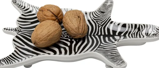 KARE Design Ciotola decorativa Zebra 21x15cm - KARE> Stoviglie|Piatti Da Dessert