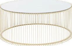 KARE Design COFFEE TABLE WIRE UNO BRASS 60X90CM - KARE></noscript> Tavolo Basso