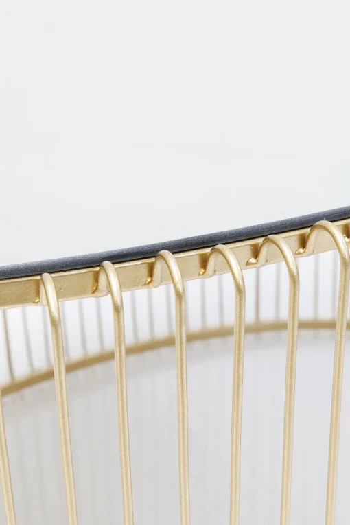 KARE Design COFFEE TABLE WIRE UNO BRASS 60X90CM - KARE> Tavolo Basso