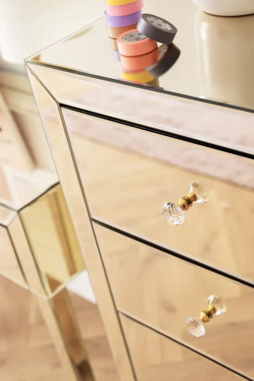 KARE Design COMÒ ALTO LUXURY CHAMPAGNE 5 CASSETTI - KARE> Credenze E Madie