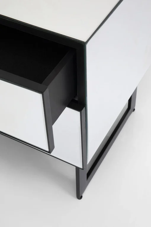 KARE Design Comò piccolo Soran nero 49x50cm - KARE> Comodino