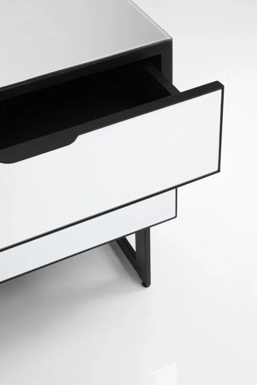KARE Design Comò piccolo Soran nero 49x50cm - KARE> Comodino