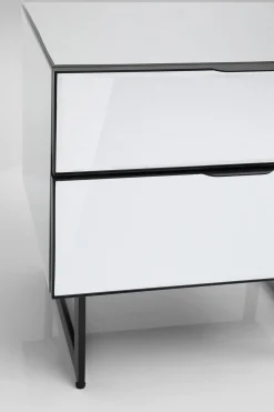KARE Design Comò piccolo Soran nero 49x50cm - KARE></noscript> Comodino