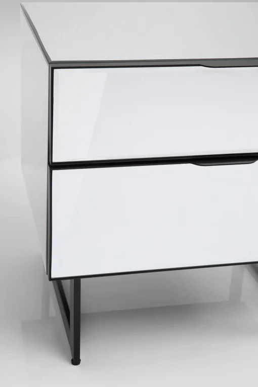KARE Design Comò piccolo Soran nero 49x50cm - KARE> Comodino