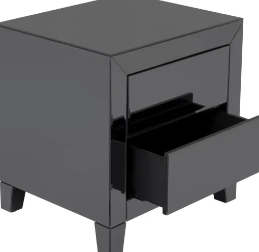 KARE Design COMODINO LUXURY PUSH 2 CASSETTI GRIGIO - KARE> Comodino