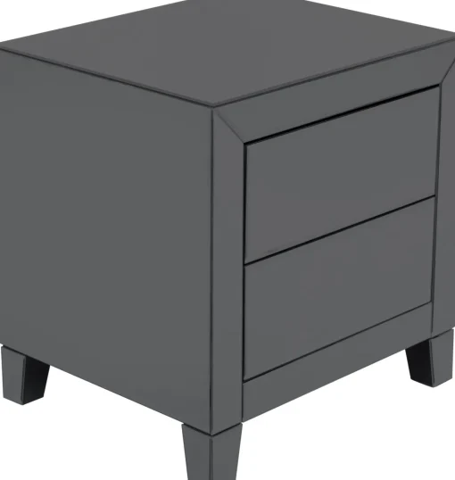 KARE Design COMODINO LUXURY PUSH 2 CASSETTI GRIGIO - KARE> Comodino