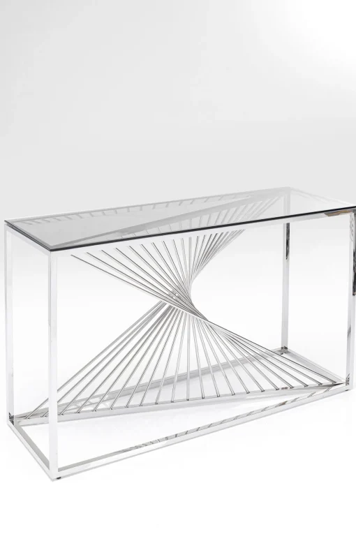 KARE Design CONSOLE LASER ARGENTO - VETRO CHIARO 120X40 - KARE> Consolle Guardaroba