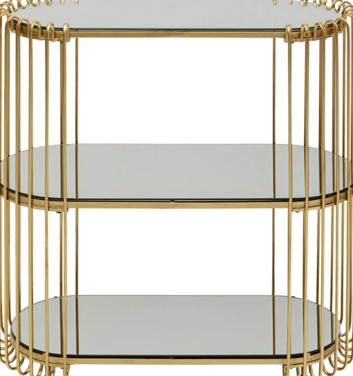 KARE Design Console Wire Brass 81x78cm - KARE> Consolle Guardaroba