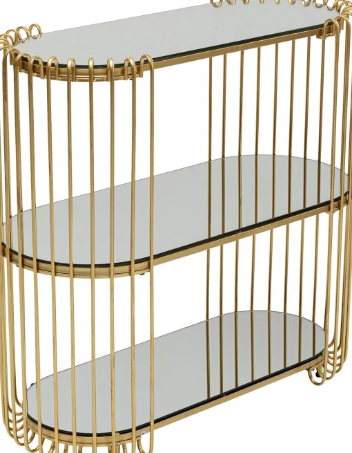 KARE Design Console Wire Brass 81x78cm - KARE> Consolle Guardaroba