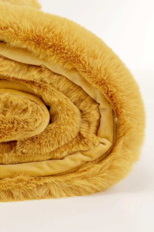 KARE Design Coperta Mika Gialla 150x200cm - KARE> Cuscini