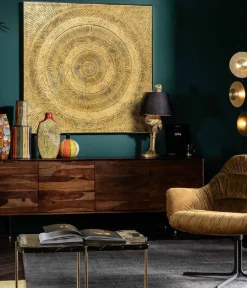 KARE Design Cornice decorativa Art Circle oro 120x120cm - KARE></noscript> Quadri