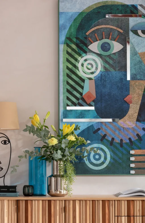 KARE Design Cornice decorativa Geometric Woman 100x150cm - KARE> Quadri