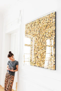 KARE Design Cornice decorativa Gold Flower 120x120 cm - KARE></noscript> Decorazioni Da Parete