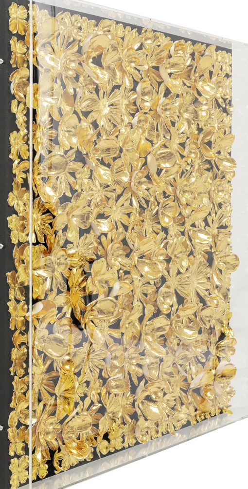 KARE Design Cornice Decorativa Gold Flower 80x80cm - KARE> Decorazioni Da Parete